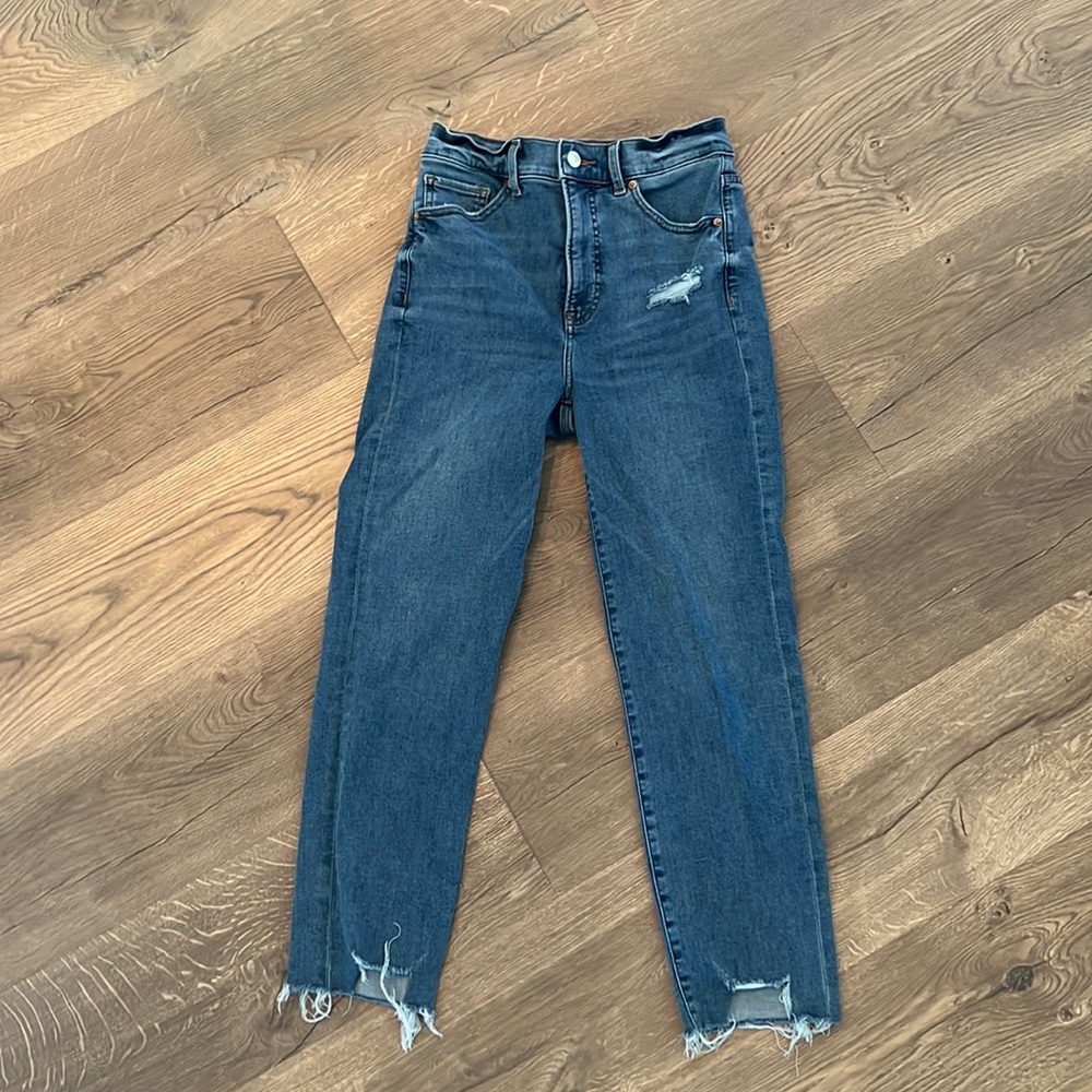 Express super high rise mom jeans - size 4